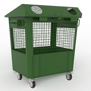 Контейнер сетчатый для сбора пластика